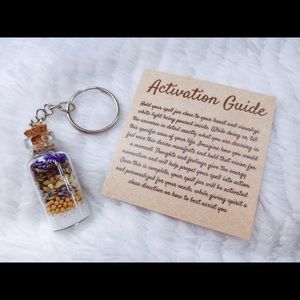 Stress Relief Spell Jar Keychain